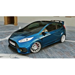 Накладка сплиттер на передний бампер на Ford Fiesta MK7 VII ST Maxton RS рестайл